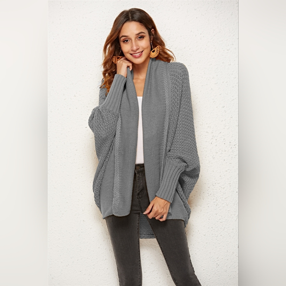Angel Wings Open Front Batwing Sleeve Cardigan